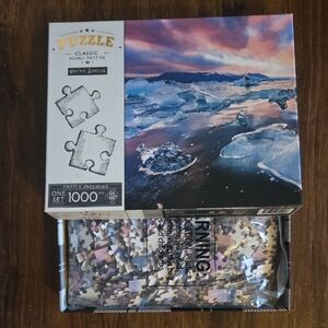 *New Sealed Arctic Sunrise 1000-Piece Puzzle - Blue and White